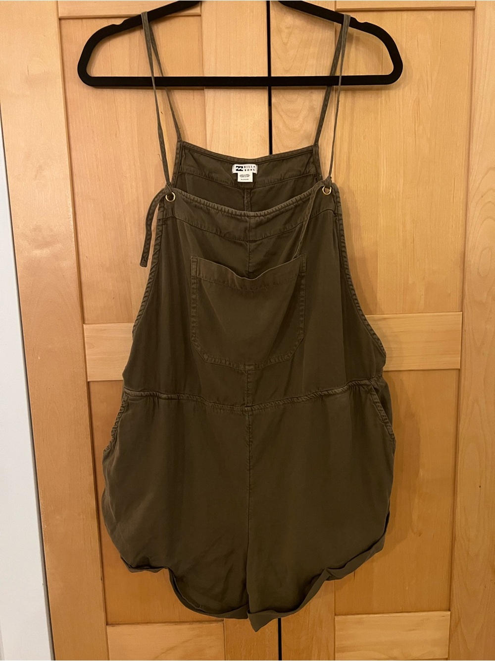 Billabong Wild Pursuit Olive Green Overalls - Picture 2 of 4